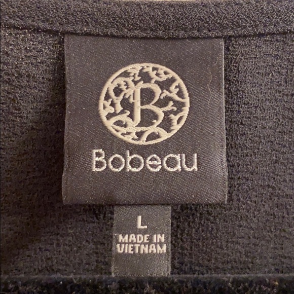 Bobeau Short Sleeve Crepe Wrap Dress - Picture 5 of 5
